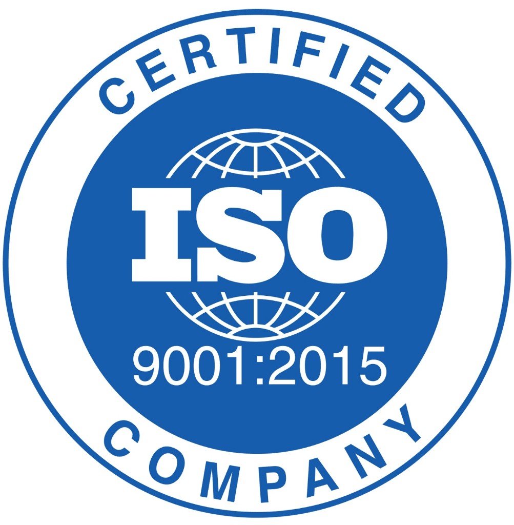 ISO 9001:2015 certified company