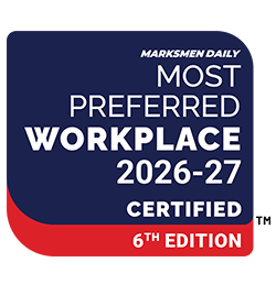 Most Preferred Workplace 2026-27 certified, 6th edition